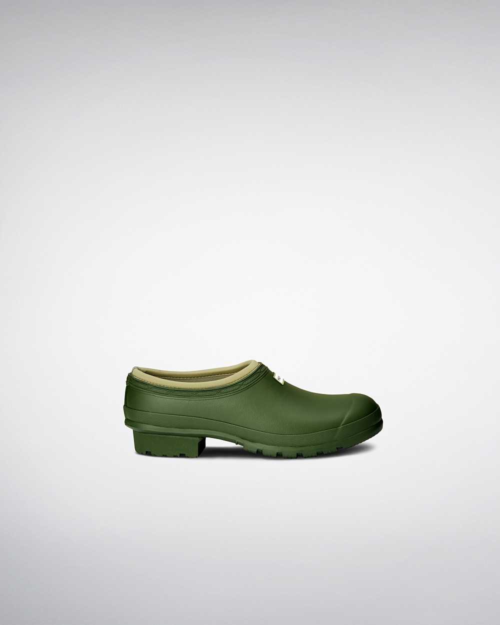 Hunter Men's Gardener Clogs Green,NARE50372